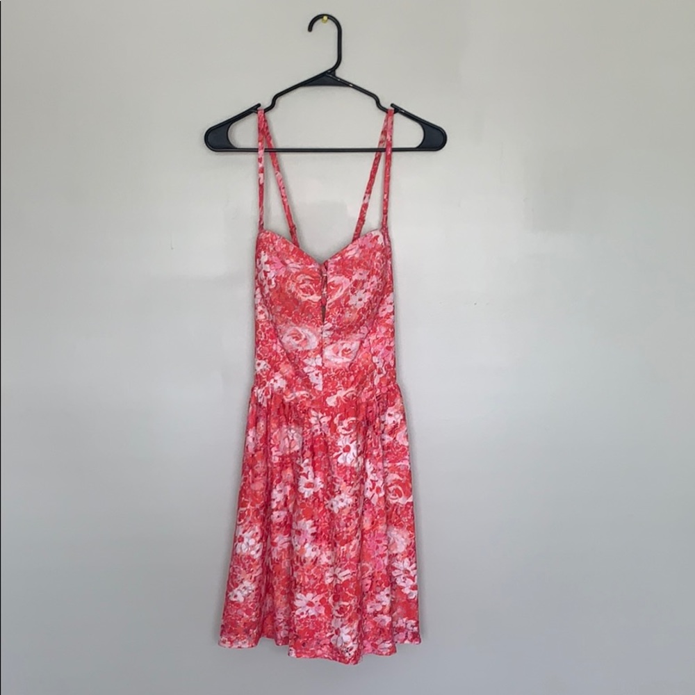 Guess Pink & Orange Floral Dress